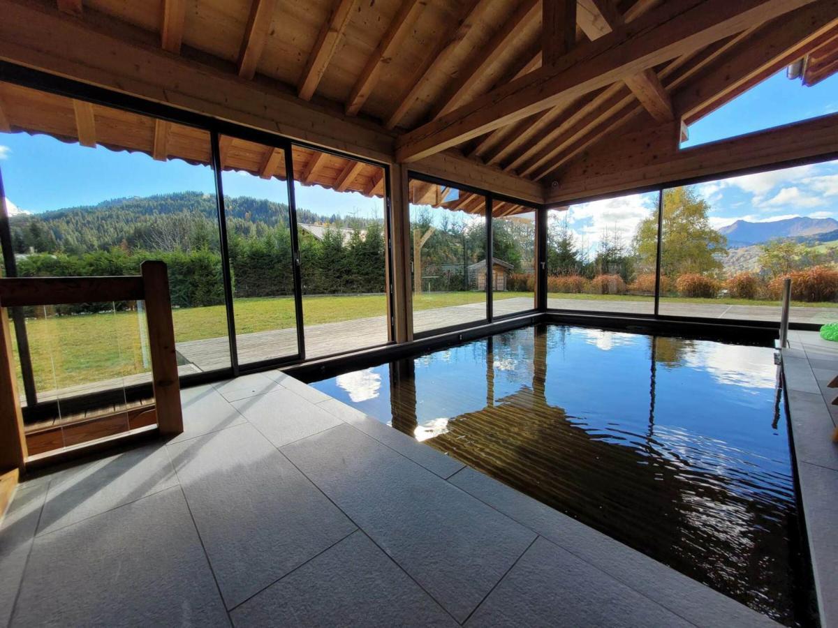 Superbe Chalet Avec Piscine Et Hammam A 50m Des Pistes - Fr-1-598-27 Les Gets